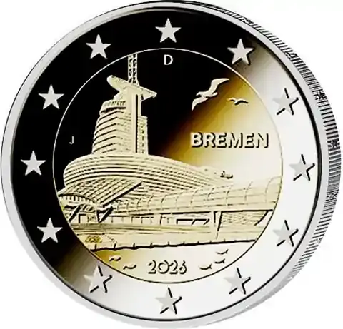 Deutschland 2 Euro 2026 Klimahaus Bremerhaven – Münzzeichen A - Knallerpreis