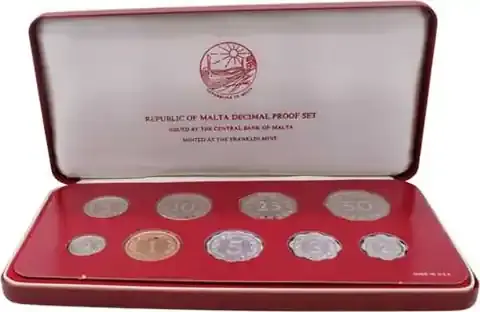 Nur solange der Vorrat reicht | Malta 10,93 Mils 1977 PP – Kursmünzensatz