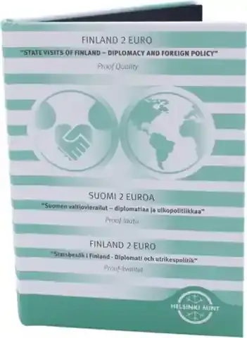 Einfach bestellen | Finnland 2 Euro 2025 PP Diplomatie und Aussenpolitik im Etui