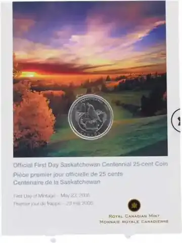 Begrenzte Stückzahl | Kanada 25 Cent 2005 – Saskatchewan