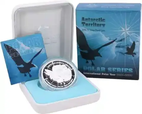 Preisknaller - Australien 5 Dollar 2008 PP -Polar Serie Internationales Polarjahr 2007-2008 – Antarctic Territory