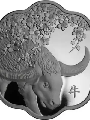Kanada 15 Dollar Silber 2021 PP – Serie Lunar Lotus – Jahr des Ochsen | Neuzugang