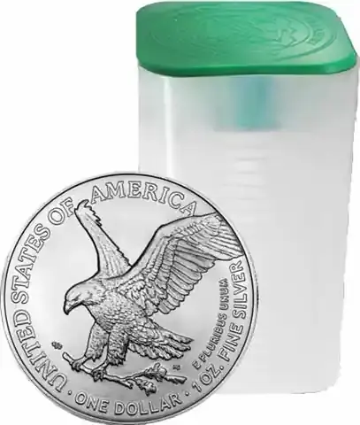 Bestseller - 20 x 1 Unze Silber 2021 – American Silver Eagle Typ 2 in Tube