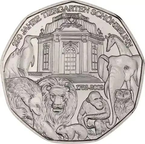 Österreich 5 Euro Silber 2002 Tiergarten Schönbrunn | Expressversand