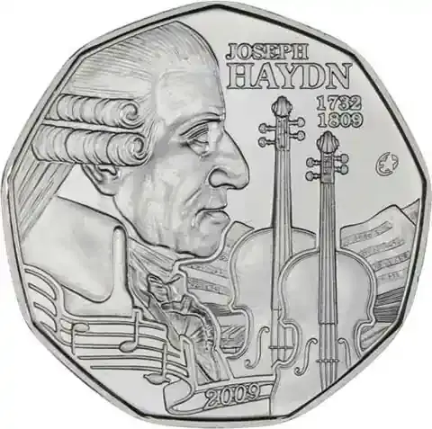 Österreich 5 Euro Silber 2009 Joseph Haydn - Neu hinzugefügt