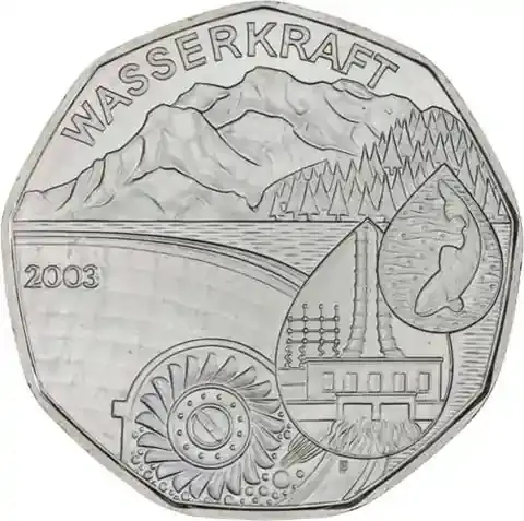 Sehr gut bewertet | Österreich 5 Euro Silber 2003 Wasserkraft
