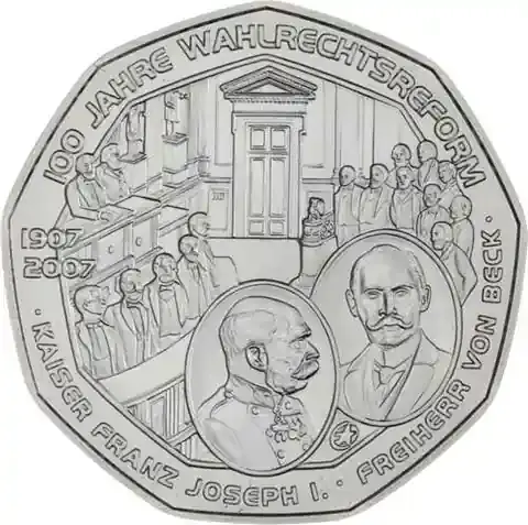 Deal - Österreich 5 Euro Silber 2007 Wahlrechtsreform