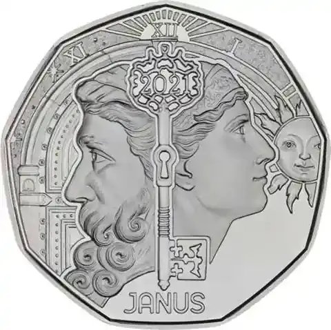 Österreich 5 Euro Silber 2021 Neujahrsmünze Janus - Online bestellbar