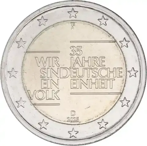 Online kaufen - Deutschland 2 Euro 2025 Deutsche Einheit Münzzeichen A