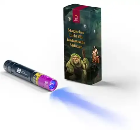 Top-Preis - UV-Taschenlampe für die 3-Euro-Sammelmünzen „Fantastische Fabelwesen