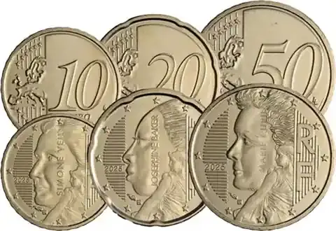 Frankreich 10 Cent, 20 Cent & 50 Cent 2025 – Dreierset mit neuen Motiven | Letzte Chance