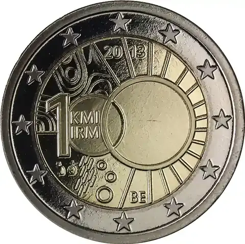 Premium-Qualität - Belgien 2 Euro 2013 PP Königliches Meteorologisches Institut