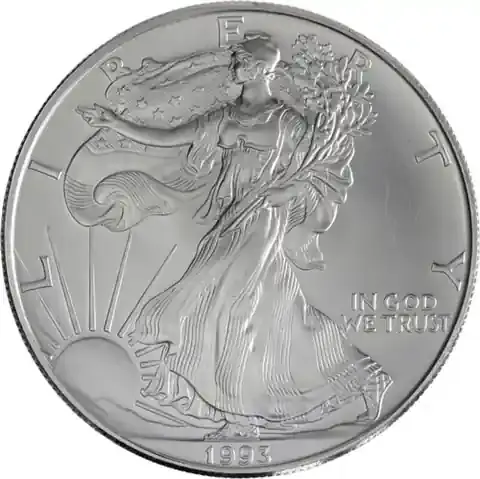 Brandneu | USA – 1 Unze Silber 1993 – American Silver Eagle