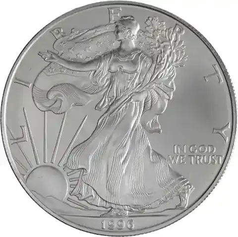 USA – 1 Unze Silber 1996 – American Silver Eagle - Premium-Qualität