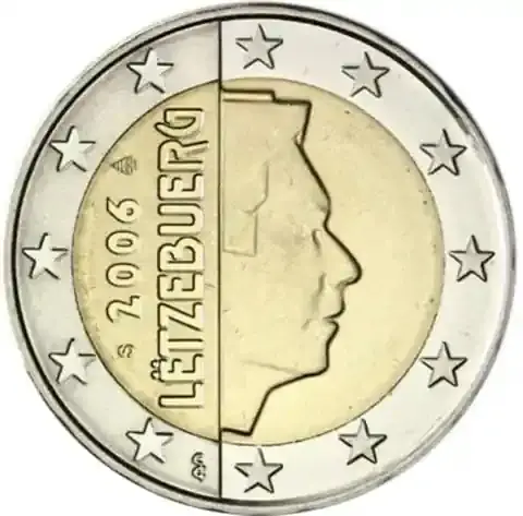 Nur heute | Luxemburg 2 Euro 2006 – Kursmünze Großherzog Henry