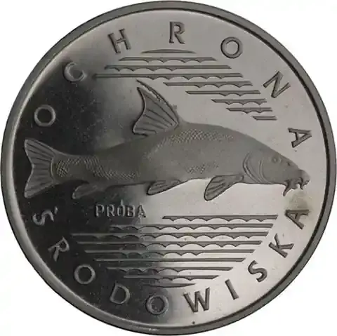 Polen 100 Zloty 1977 PP – Umweltschutz Fisch (Wels) – SILBERPROBE | Kundenfavorit