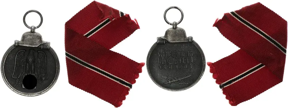 3. Reich Orden 1942 Winterschlacht im Osten mit Hersteller 13 Ring Doppelt gepunzt!!! ** guter Zustand | Direkt ab Werk