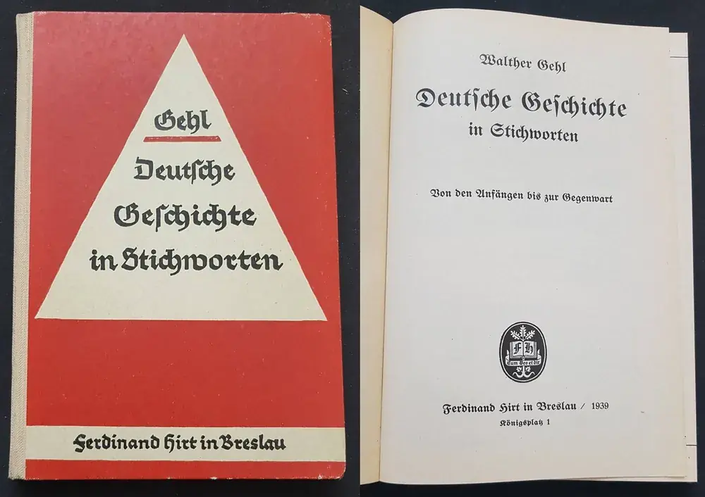 Online bestellbar | 3. Reich Buch 1939 Deutsche Geschichte in Stichworten guter Zustand