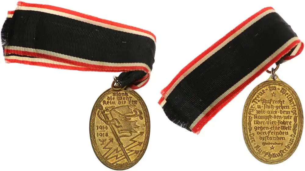 Weimarer Republik Orden 1921-1934 Kyffhäuser-Denkmünze für 1914/18 guter Zustand | Markenqualität