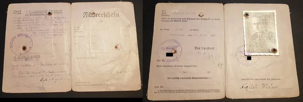 Profi-Qualität | 3. Reich Führerschein guter Zustand
