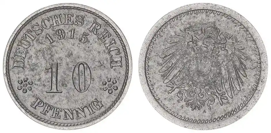 Deutschland / Kaiserreich Kaiserreich sehr seltene Probe Schaaf 298G2 10 Pfennig 1915 A f.vz, leichte Korrosion | Preisvorteil