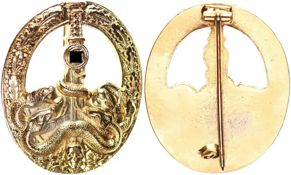 3. Reich Orden 1939 Bandenkampfabzeichen 3. Stufe (Gold) sehr guter Zustand, Sammleranfertigung - Online kaufen