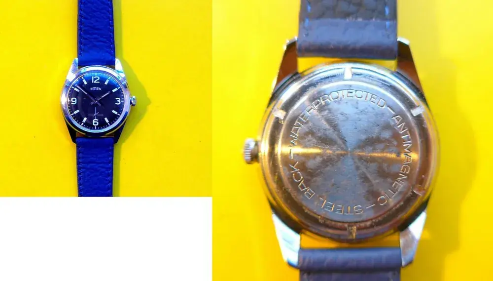 Jetzt kaufen - Deutschland, ca. 1970, HERREN ARMBANDUHR, EMES, gepflegt, Kaliber Parrenin CHP 66-660-hergest. ca-1970, altersentsprechende Abnutzungszeichen, siehe Fotos