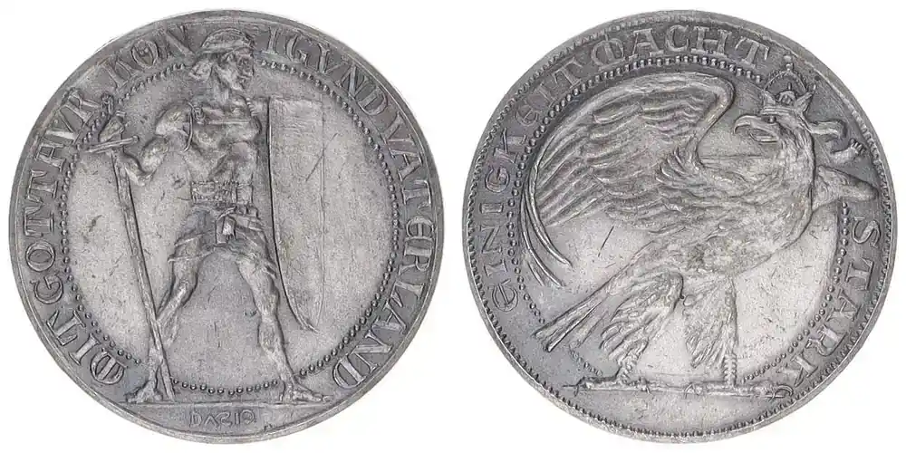 Deutschland / Kaiserreich / Probe ohne Jahr Kaiserreich MOTIVPROBE zu 1 Mark J.17 Kopplung zweier Probestempel – von Dasio vz | Sparangebot