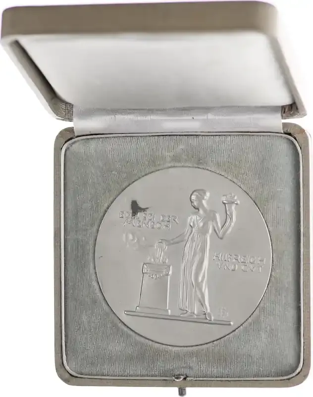 Altdeutschland/Berlin Medaille Edel sei der Mensch Hilfreich und gut, mit Etui vz, Fleck | Sofort kaufen
