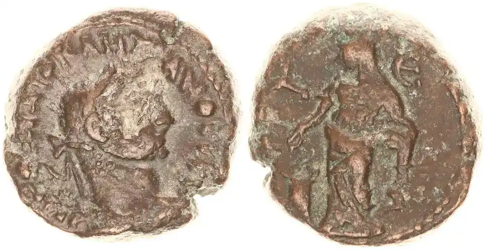 Antike / Römische Kaiserzeit / Diokletian Provinzialprägung – Billon Tetradrachme 284-305 Diokletian Billon Tetradrachme Provinzialprägung Alexandria fast ss, leichte Auflagen | Neu im Sortiment