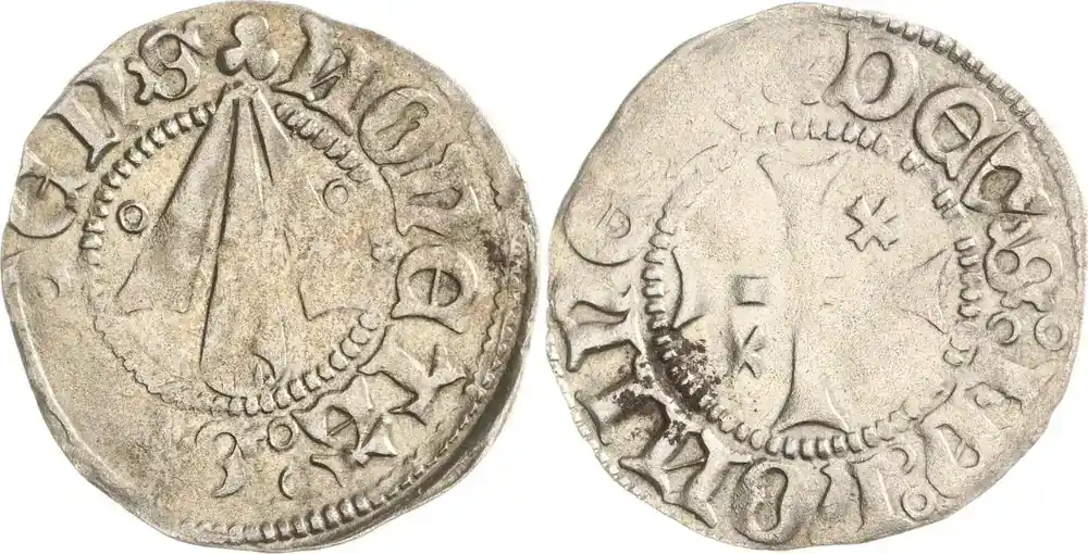 Direkt kaufen | Pommern-Stralsund, Stadt Großpfennig nach den Verträgen von 13 1395 Kl. Prägeschwäche, sehr schön