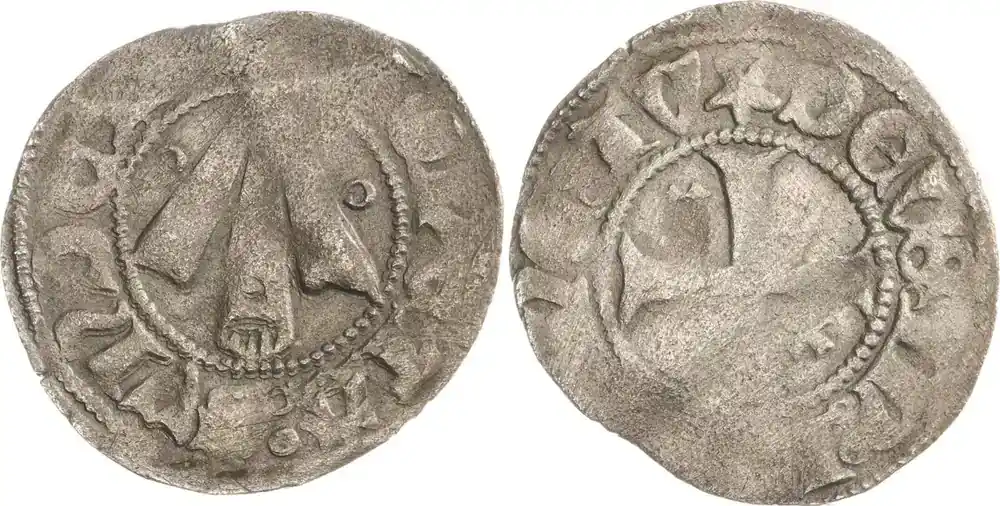 Pommern-Stralsund, Stadt Großpfennig nach den Verträgen von 13 1395 Prägeschwäche, schön – sehr schön | Sofort bestellen
