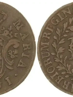 Zertifiziert | Portugal-Azoren Cu 10 Reis 1796 Maria I. 1786-1799. Sehr schön