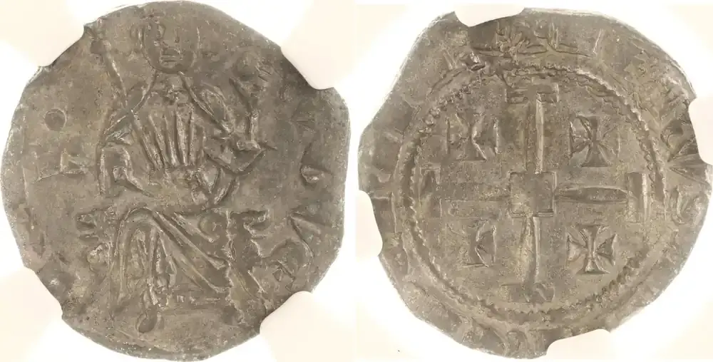 Zypern, Königreich Groschen Hugues IV. 1324-1359. Vorzüglich | Ausverkauf