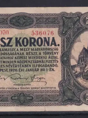Zertifiziert | Ungarn 20 Pengö 1920 leicht gebraucht II,