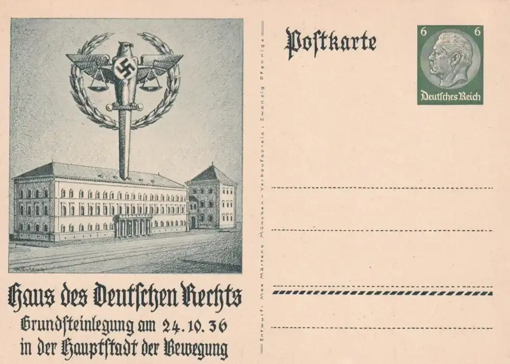 Drittes Reich, Ansichtskarte, Propagandakarte, 1936 Ganzsache, - Kundenfavorit