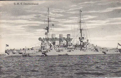 Aktionspreis | Deutsches Reich O.J. Ansichtskarte / Postkarte / S.M.S. Deutschland 2