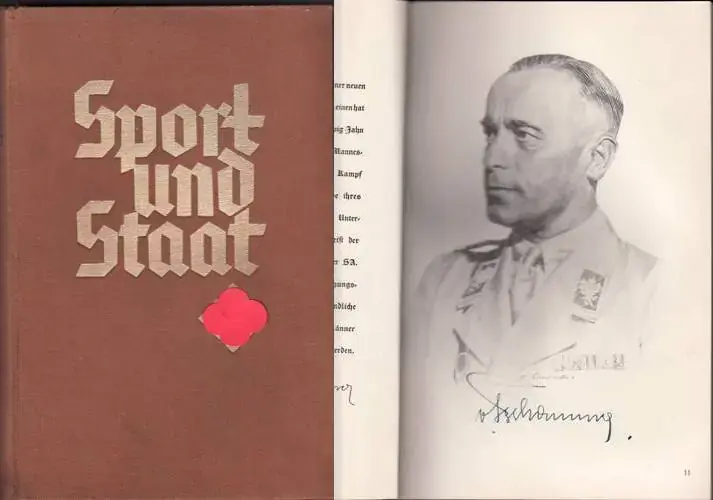 Drittes Reich 1934 Sport und Staat,mit Autograph von Reichssportführer Tschammera von Osten 2 | Reduziert