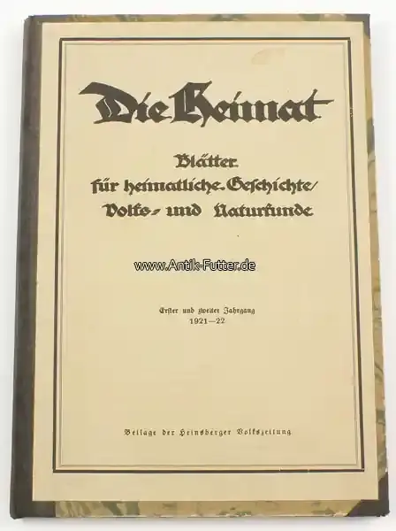 Heinsberg 1921-22 Die Heimat / Blätter für Heimatliche Geschichte / Volks= und Naturkunde. 2-3 | Sehr gut bewertet