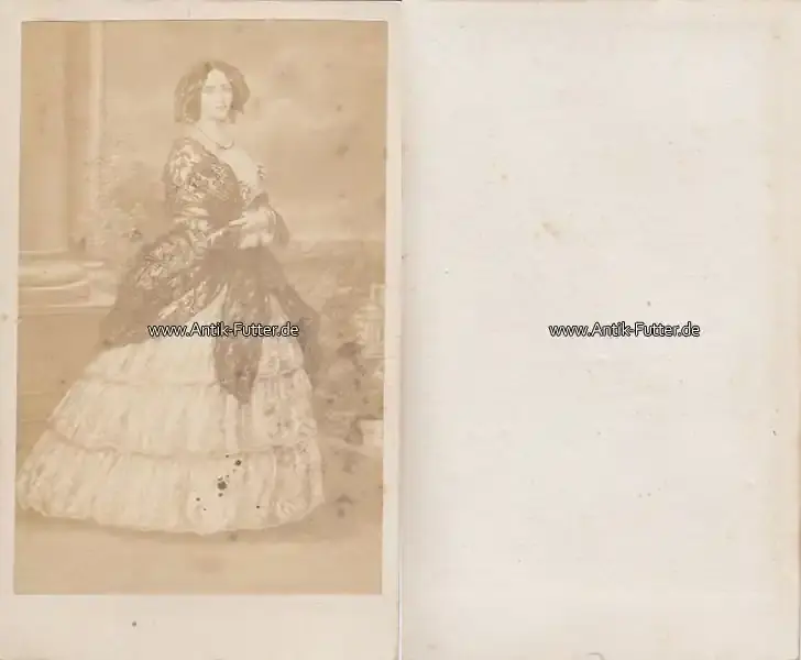 Schnelle Zustellung - Preussen / Sachsen-Weimar-Eisenach um 1865 Carte de visite / CdV / Kabinettfoto / Kaiserin Augusta 3