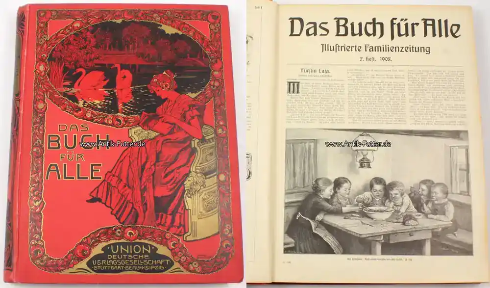Brandneu - Deutsches Reich 1908 Das Buch für Alle / Illustrierte Familienzeitung / Chronik der Gegenwart 2-3