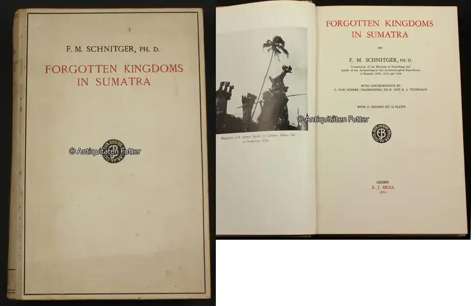 Sumatra / Indonesien 1939 F.M. Schnitger / Forgotten Kingdoms in Sumatra 2-3 - Versandbereit