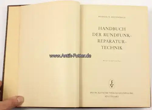 Schnelle Lieferung - Deutschland 1947 W. Diefenbach/Handbuch der Rundfunk-Reparatur-Technik 1-2