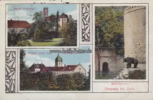 Top-Angebot | 1921 Ansichtskarte/Postkarte/Droyssig bei Zeitz./Bärenzwinger./Königl. Lehr- und … 3