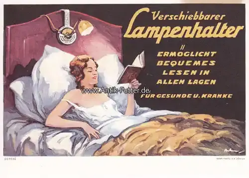 Deutschland O.J. Werbeblatt / kartoniert / Verschiebbarer Lampenhalter / Ermöglicht bequemes … 2 | Preishit