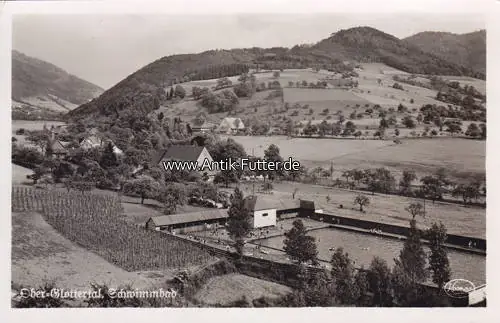 Bewährte Qualität - 1942 Ansichtskarte / Postkarte / Ober=Glottertal, Schwimmbad 2