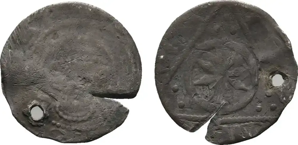 Sparangebot - Osnabrück, Bistum Sterling Osnabrück Konrad I. von Velber 1227-1239 Selten. Gelocht, Schrötlingsriß, schön