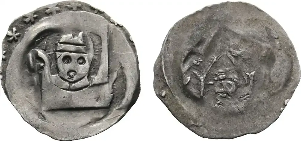 Regensburg, herzogliche und bischöfliche Münzstätt Bischöflicher Pfennig (um 1290-1315) Anonyme Gepräge Selten. Sehr schön / schön - Begrenztes Angebot