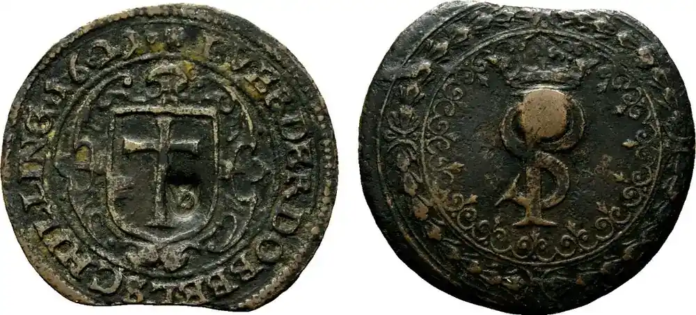 Verden, Bistum Cu Doppelschilling 1621 Philipp Sigismund von Braunschweig-Wolfenbüttel 1586-1623 Zainende, sehr schön | Aktion
