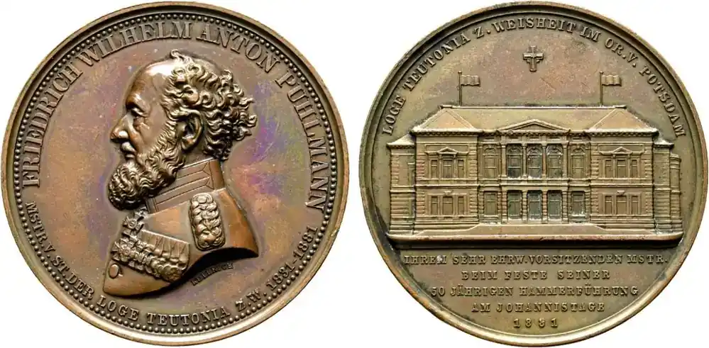 Brandenburg-Potsdam, Stadt Bronzemedaille 1881 von Friedrich Wilhelm Kullr Vorzüglich + | Bewährte Qualität